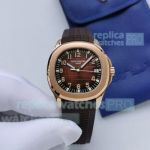 1:1 Replica Patek Philippe Aquanaut 5167A Rose Gold Watch Brown Dial